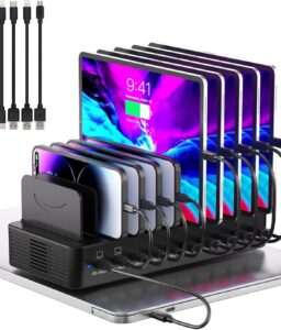 620W Charging Station for Multiple Devices, 10-Port USB C Charger Station
