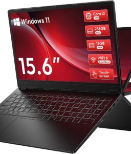 15.6" 2-in-1 Touchscreen Laptop with Windows 11, i3-10100Y, 16GB, 256GB SSD